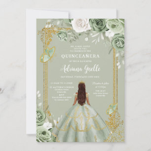 Modern Rustic Quinceanera Invitation