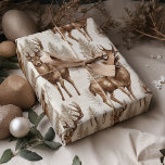 Modern Rustic Reindeer Christmas Wrapping Paper<br><div class="desc">Make your child's special day even more extraordinary with our Personalized Children's Wrapping Paper. It's a thoughtful way to show them that the gift inside is just as unique and cherished as they are. Let the excitement of unwrapping a present become a cherished memory with our customizable wrapping paper!</div>