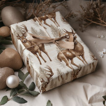 Modern Rustic Reindeer Christmas