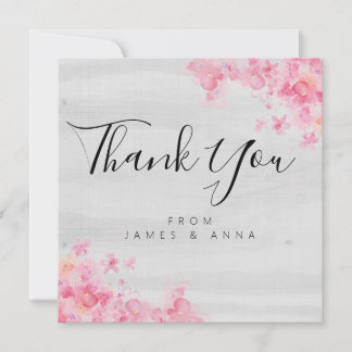 Modern Rustic Thank you Card