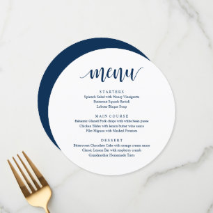 Modern Rustic, Wedding Elopement Reception Dinner Menu