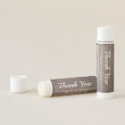 Modern Rustic Wood Thank You Favor Lip Balm