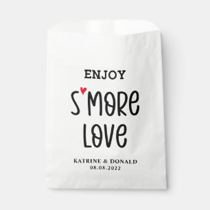 Modern S’more Love Wedding Favor Bag