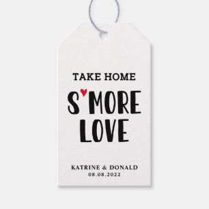 Modern S’more Love Wedding Gift Tags
