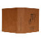 Modern Sable Leather Print Modern Monogram