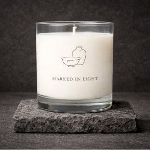 Modern Sacrament God parent Gift Scented Candle
