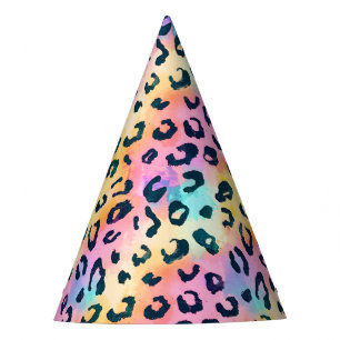 Modern Safari Animals Print Birthday Party Hat