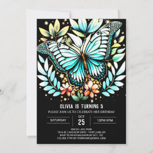Modern Sage Green Birthday Invitation