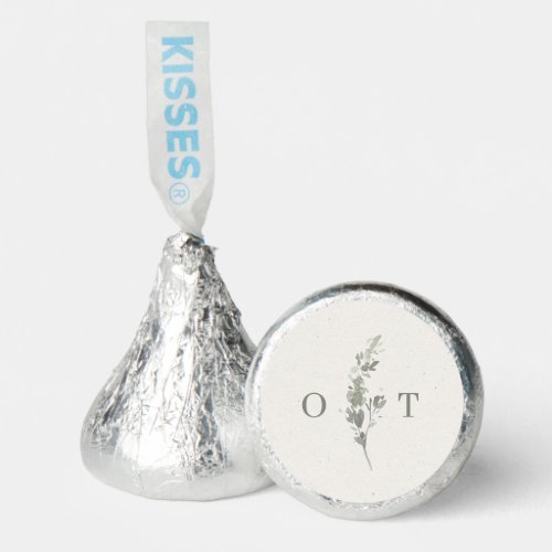 Modern Sage Green Botanical Elegant Wedding Hershey®'s Kisses®