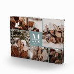 Modern Sage Green Family Photo Collage Keepsake Block<br><div class="desc">This 6 Photo Collage Modern Family Personalized Keepsake is the perfect way to turn your favorite family photos into a cute and trendy keepsake. With a simple, modern design and elegant Monogram, it's fully customizable to fit your style. Ideal for gifting on Mother’s Day, Father’s Day, birthdays, Christmas, anniversary or...</div>
