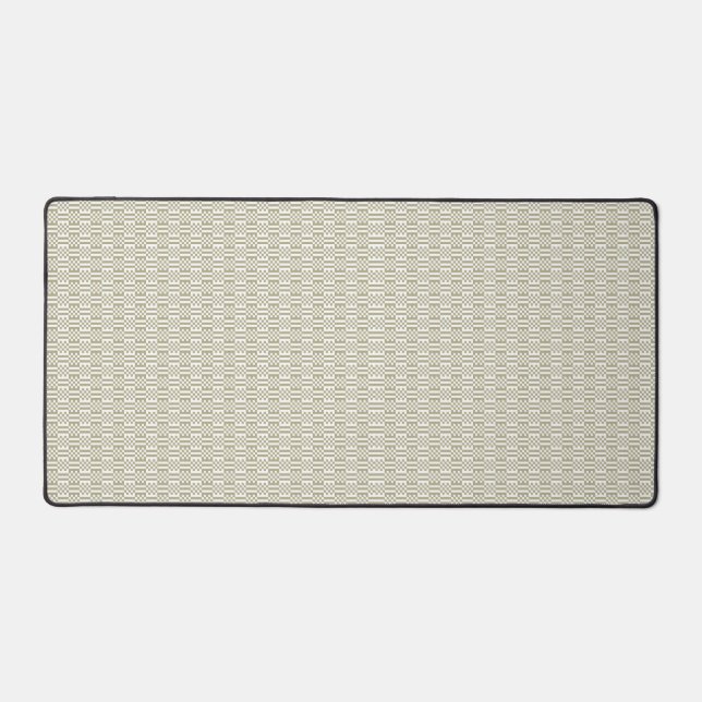 Modern Sage Green Geometric Large Desk Mat (Front)