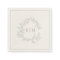 Modern Sage Green Leafy Crest Monogram Wedding