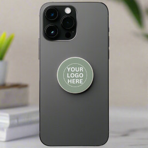 Modern Sage Green Logo l Promotional Business  PopSocket