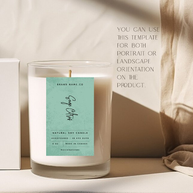 Modern Sage Green Rustic Label (Creator Uploaded)