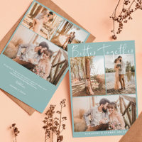 Modern sage green script chic 6 photos engagement