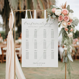 Modern Sage Green wedding seating charts Foam Board