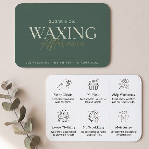 Modern Sage Minimal Waxing Aftercare Guide