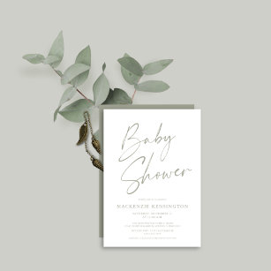 Oh Boy Green Baby Shower Invitation, Eucalyptus and Greenery Baby Shower  Invite Template, Baby Shower Instant Download [id:4397601,4397781]