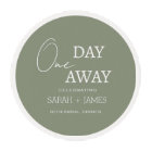 Modern Sage Rehearsal Dinner One Day Away Wedding