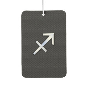 Modern Sagittarius Zodiac Sign on Snake Skin Car Air Freshener