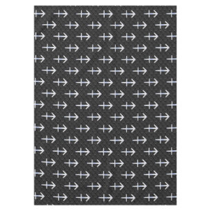 Modern Sagittarius Zodiac Sign on Snake Skin Tablecloth