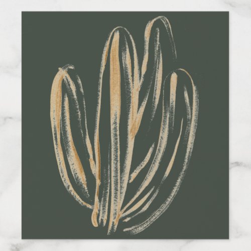 Modern Saguaro Gold Cactus Invitation Envelope Liner