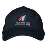 Modern sailing sailors yacht captain embroidered baseball cap