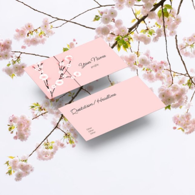 Modern Sakura   Business Card (Creator Uploaded)