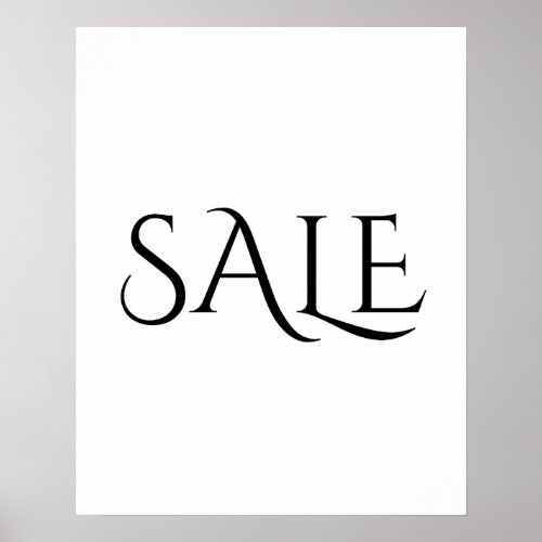 Modern Sale Sign Aesthetic Pretty Sale Poster