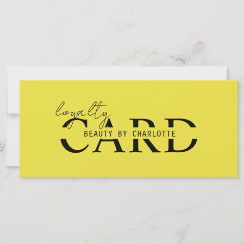 Modern Salon  10 _ Loyalty Card