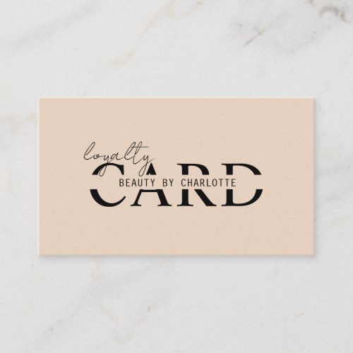 Modern Salon  10 _ Loyalty Card