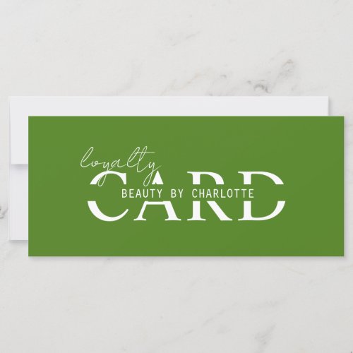 Modern Salon  10 _ Loyalty Card