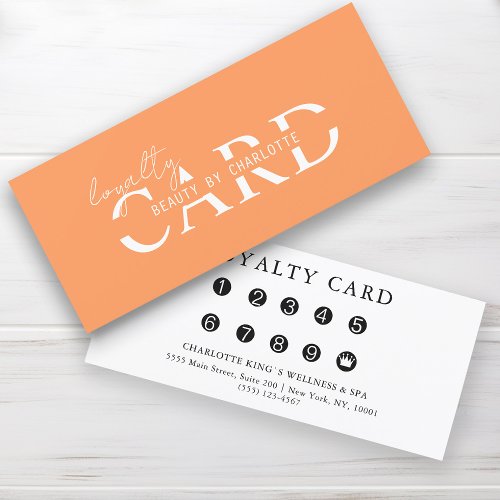 Modern Salon  10 _ Loyalty Card