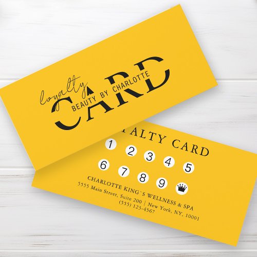 Modern Salon  10 _ Loyalty Card