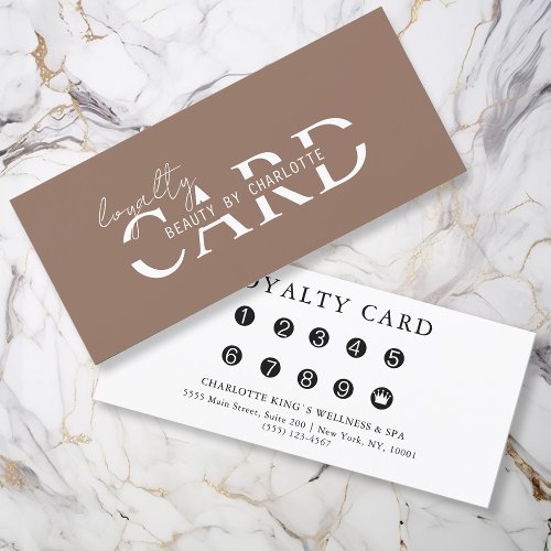 Modern Salon  10 _ Loyalty Card