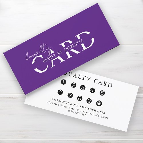 Modern Salon  10 _ Loyalty Card