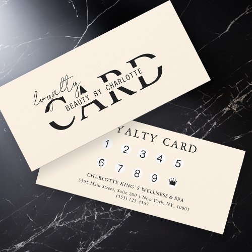 Modern Salon  10 _ Loyalty Card