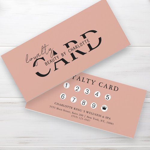 Modern Salon  10 _ Loyalty Card