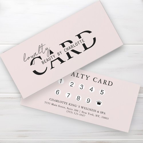 Modern Salon  10 _ Loyalty Card