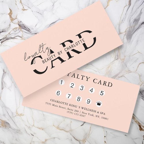 Modern Salon  10 _ Loyalty Card