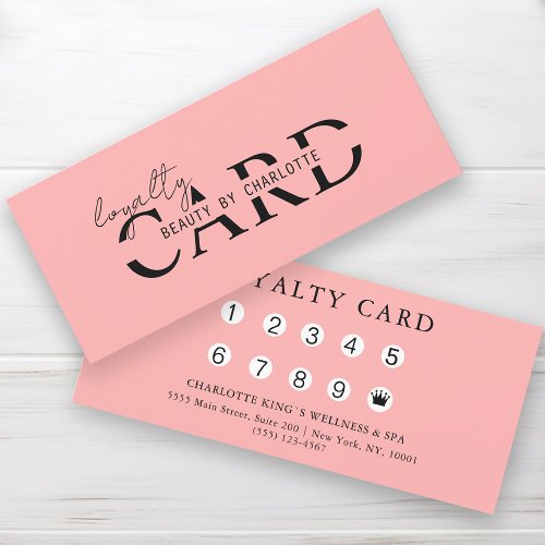 Modern Salon  10 _ Loyalty Card