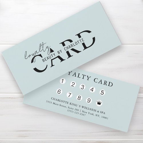 Modern Salon  10 _ Loyalty Card