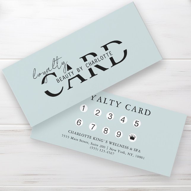 Modern, Salon,  10 - Loyalty Card (Creator Uploaded)