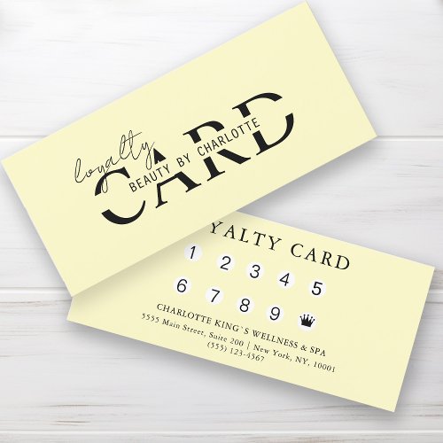 Modern Salon  10 _ Loyalty Card