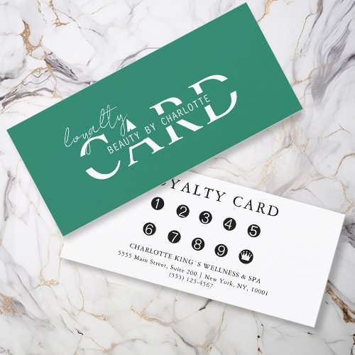 Modern Salon  10 _ Loyalty Card