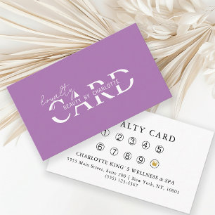 Modern, Salon, 10 - Loyalty Card