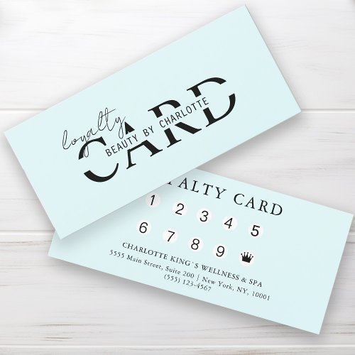 Modern Salon  10 _ Loyalty Card