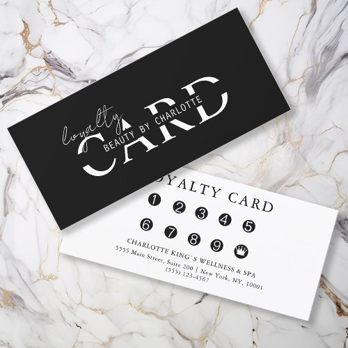 Modern Salon  10 _ Loyalty Card