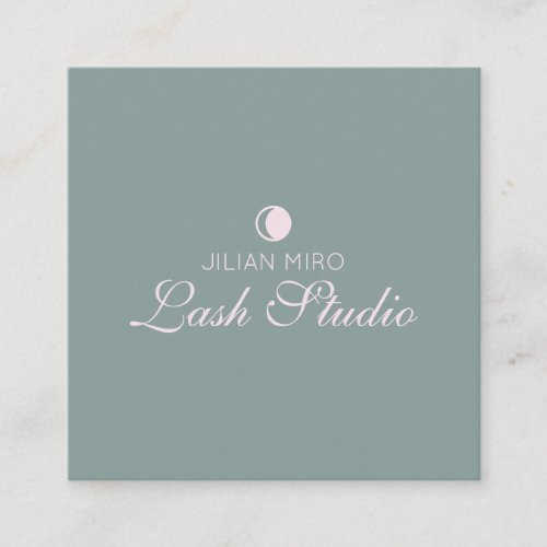 Modern Salon Beauty Eyelash Studio Appointment Card