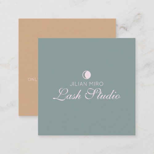Modern Salon Beauty Eyelash Studio Instructions  Note Card
